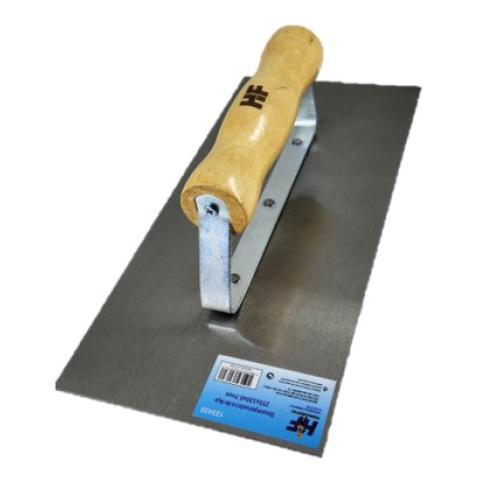 DESEMPENADEIRA AÇO LISA CABO MADEIRA - 12x25,5CM =123422 - HF