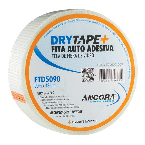 FITA TELADA FIBRA DE VIDRO - 48mm X 90m - ANCORA