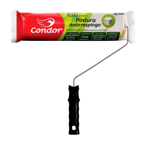 ROLO LÃ ANTI - RESPINGO - 23CM - C/ CABO - CONDOR