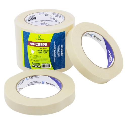 FITA CREPE - 18x50m Unidade - KORETECH