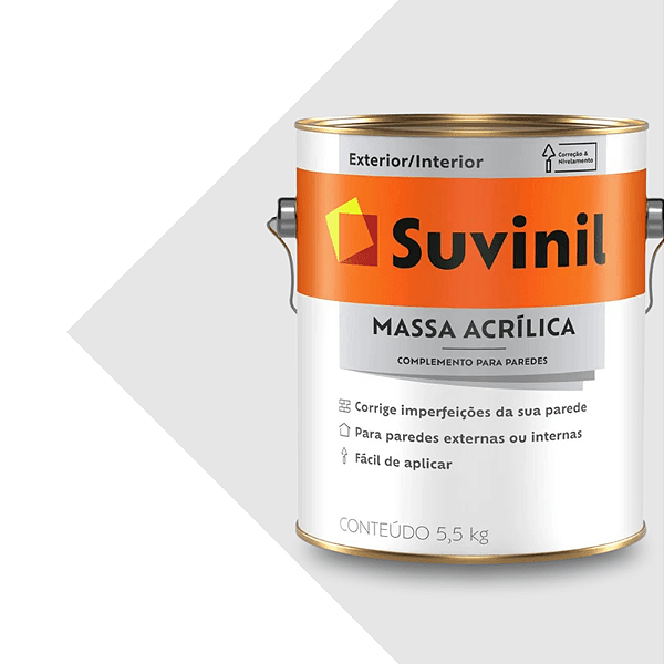 MASSA ACRILICA GALÃO - 5,5 kg - SUVINIL