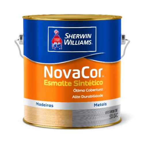 ESMALTE NOVACOR ALTO BRILHO GALÃO / 3,60lts - BRANCO - SHERWIN-WILLIAMS