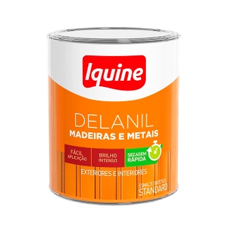 TINTA ESMALTE - DELANIL IQUINE / 750ml ( 1/4 ) - BRILH. BRANCO NEVE