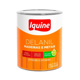 TINTA IQUINE ESMALTE - DELANIL - BRANCO - FOSCO 750ML ( 1/4 )