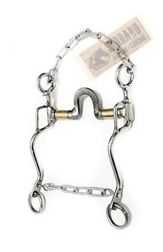 Freio AÇO Inox com Rolete Cobre montaria cavalo