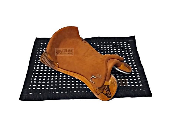 Sela FREIO DE OURO CAVALO laço comprido COM BACHEIRO