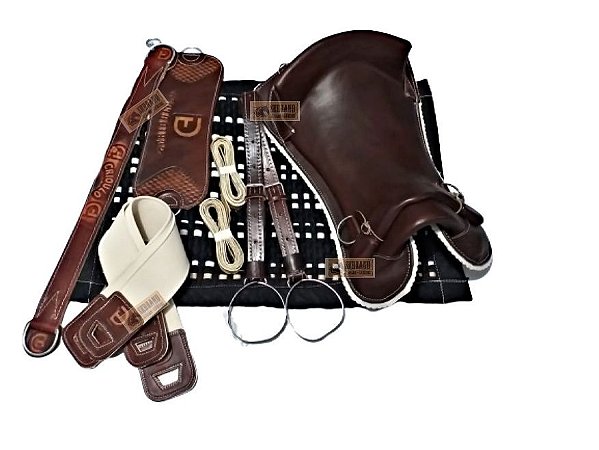KIT 10xbMontaria PEÇAS Sela Freio Ouro e BACHEIRO