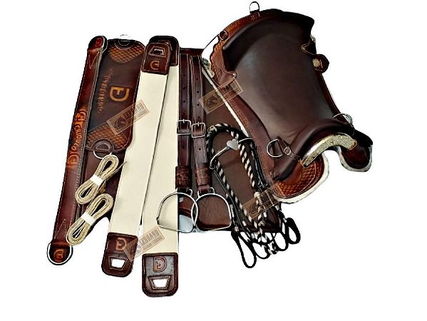 TOP TOP KIT 12x PEÇAS Montaria Sela CHAPEADA E MANTA GEL