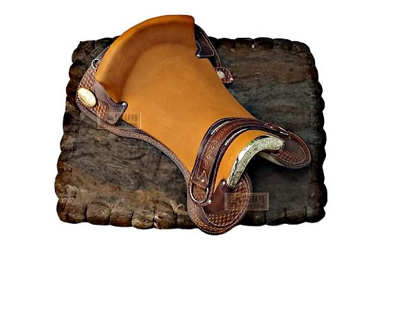 kit Montaria Sela FREIO OURO CHAPEADA COM MANTA LÃ SOCADA