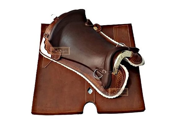 kit Montaria Sela FREIO DE OURO CHAPEADA COM MANTA GEL