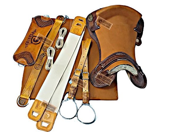 KIT 10x PEÇAS  Montaria Sela Patrão CHAPEADA