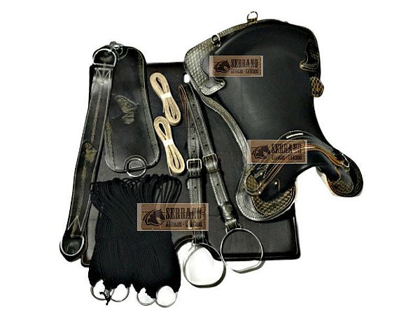 KIT 10x PEÇAS  Montaria  Sela Freio de Ouro