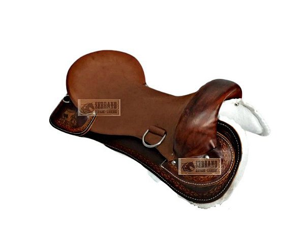 Sela CRIOULA MARROM MONTARIA CAVALO LAÇO COMPRIDO
