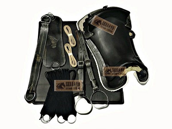 KIT 10x PEÇAS  Montaria Sela freio de ouro CHAPEADA