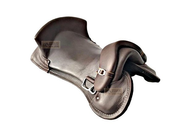 Sela freio de ouro marrom Laço Comprido CAVALO