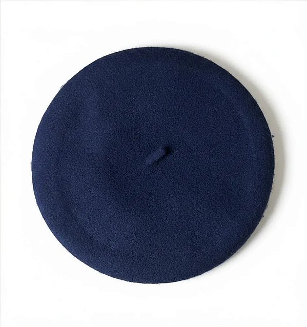 Boina Argentina Azul Marinho 35cm Cavalo Gaucho Azul Un Lisa