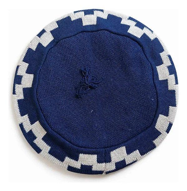 Boina Argentina Pampa 35cm Gaúcha Azul Un Geométrico
