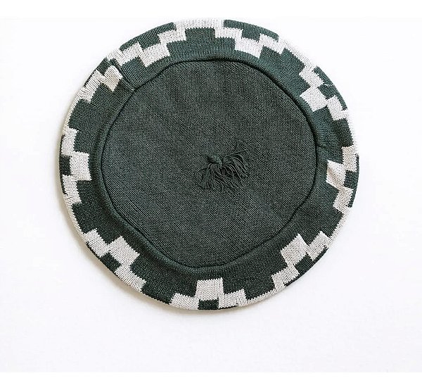 Boina Argentina Pampa 35cm Gaúcha Verde Un Geométrico