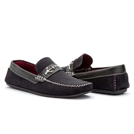 Mocassim Casual Masculino de Camurça Preto