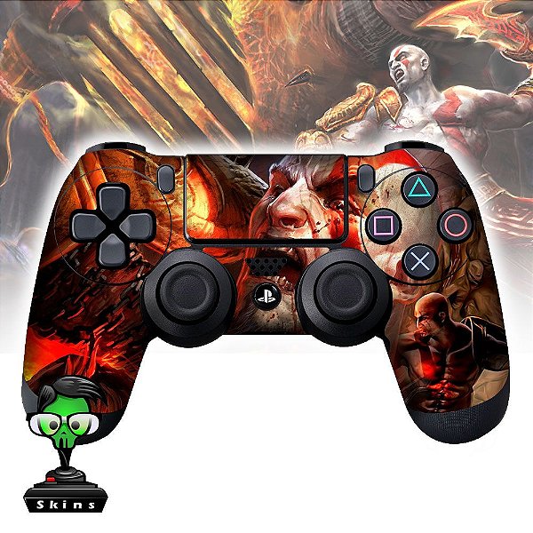 Adesivo de Controle PS4 God of War Kratos Mod 05