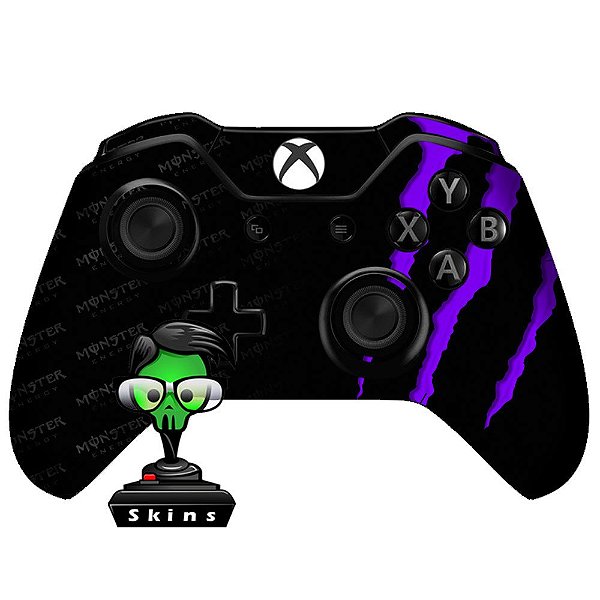 Adesivo de Controle Xbox One Monster Roxo