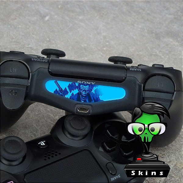 Adesivo Light Bar Controle PS4 Joker Mod 01