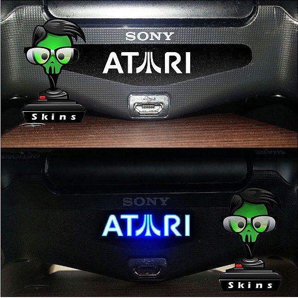 Adesivo Light Bar Controle PS4 ATARI Mod 01