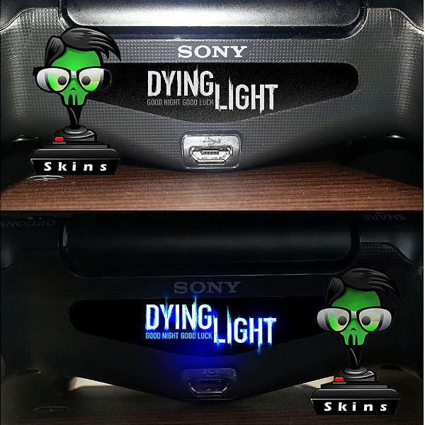 Adesivo Light Bar Controle PS4 Dying Light Mod 01
