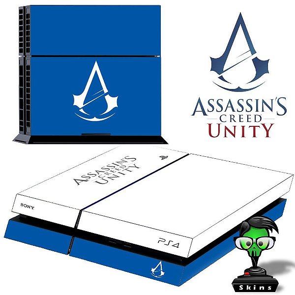 Adesivo para Console Ps4 Fat Assassins Creed Unity 3