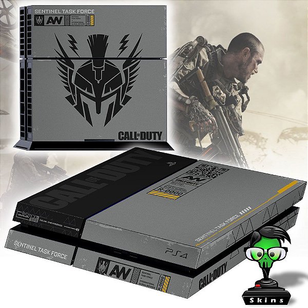 Adesivo para Console Ps4 Fat COD AW Limited Bundle