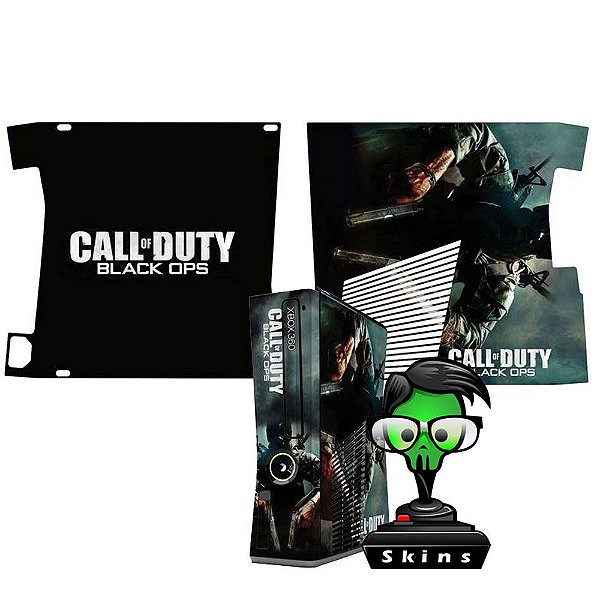 Skin Console XBOX 360 Slim Call of Duty Black Ops