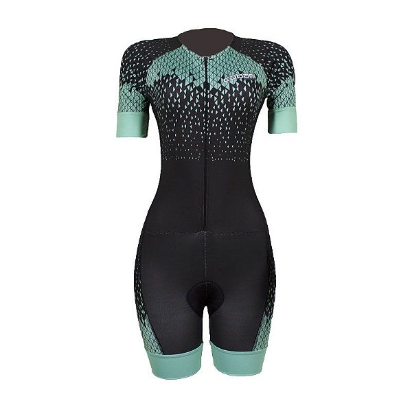 Macaquinho Ciclismo Feminino Cabani Verde