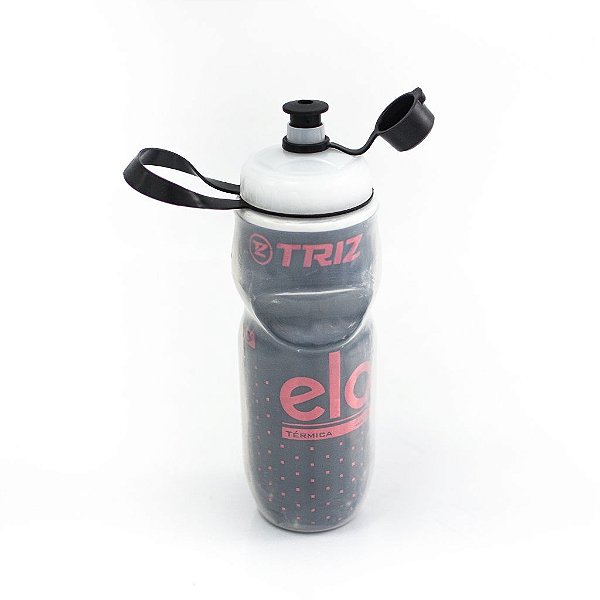 Caramanhola Térmica Triz Elo 600ml Cor:Preto e Vermelho