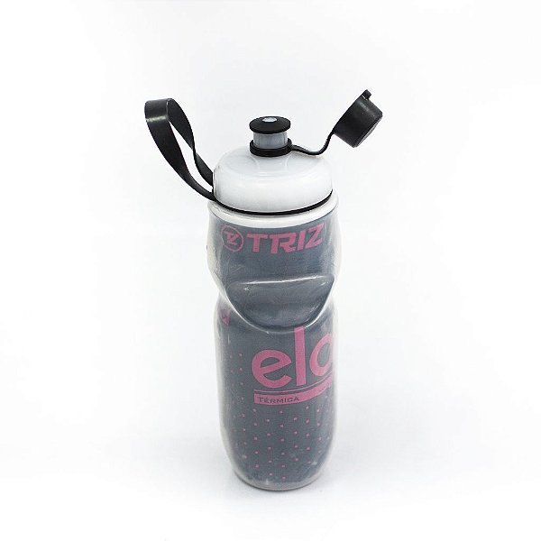 Caramanhola Térmica Triz Elo 600ml Cor:Preto e Rosa