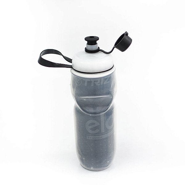 Caramanhola Térmica Triz Elo 600ml Cor:Preto E Cinza
