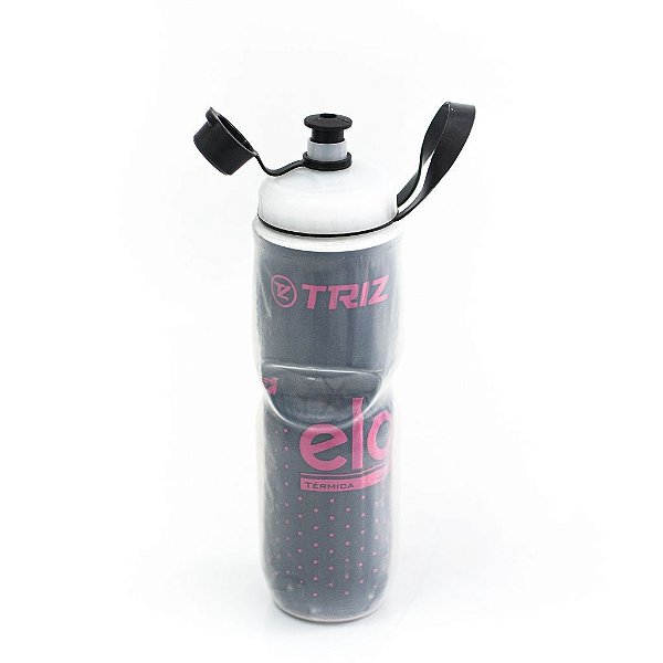 Caramanhola Térmica Triz Elo 700ml Cor:Preto e Rosa