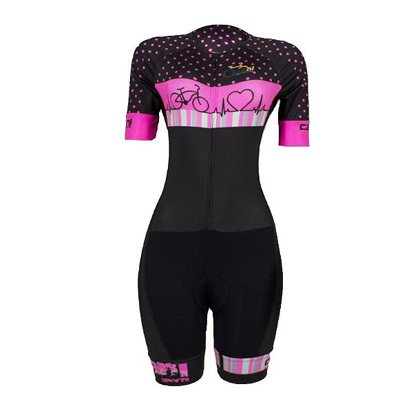 Macaquinho Ciclismo Feminino Cabani Heart