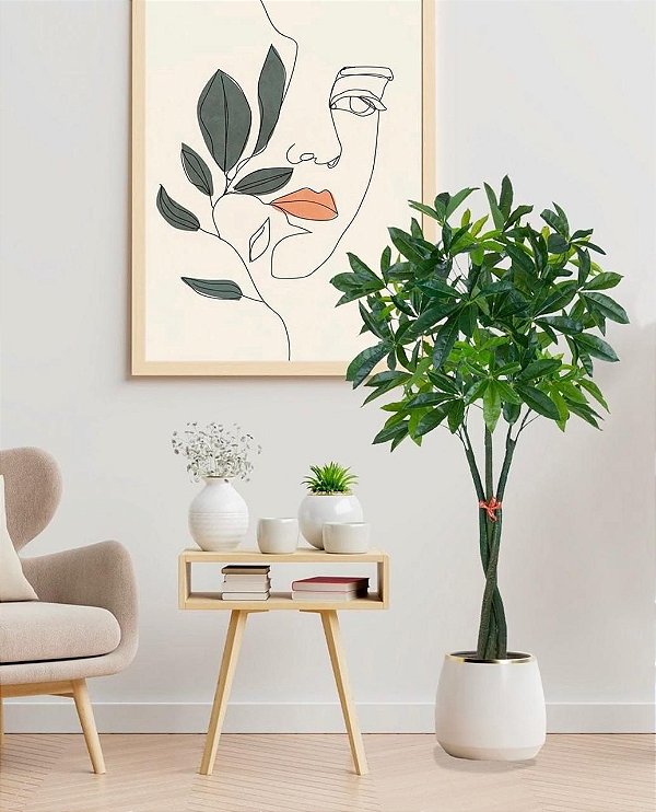 Árvore Artificial Sheflera Moldavel Real Toque 1,70m c/pote x294 Verde