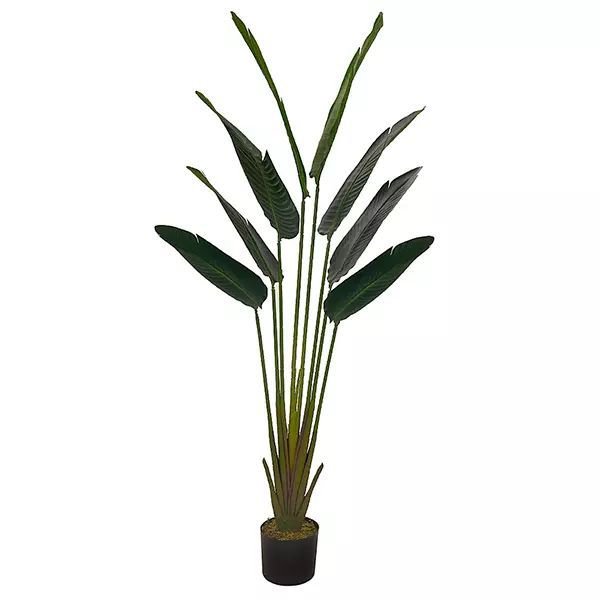 Palmeira Viajante 1,60m c/ pote LINHA ARTIFICIAL PREMIUM (apenas a planta)