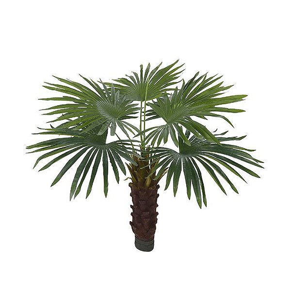 Palmeira Leque Real Toque com Flocked Verde 1,1m