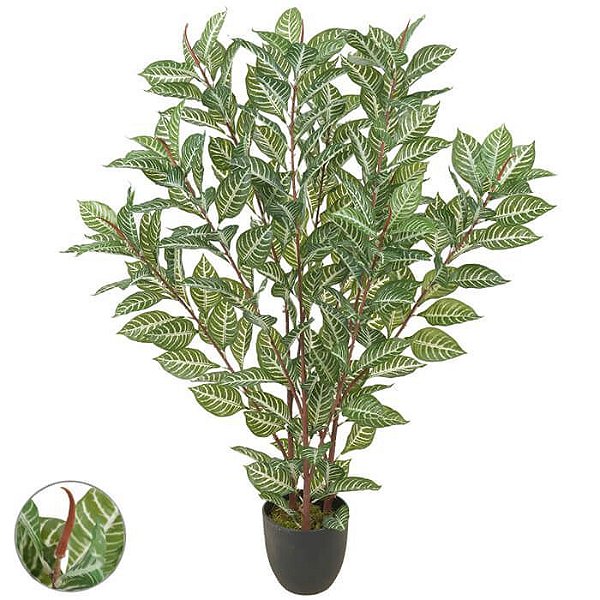 Árvore Artificial Afelandra Real Toque 1,15m Verde Creme