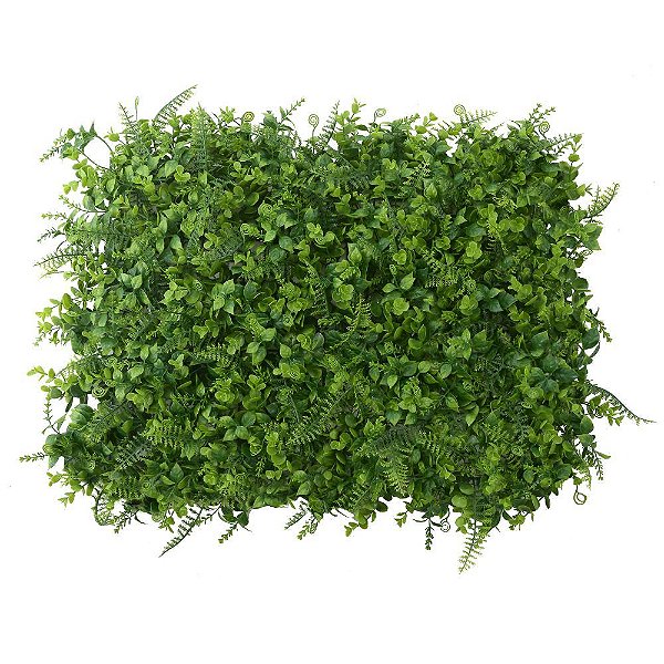 Placa Grama Artificial Mix Verde 60x40cm