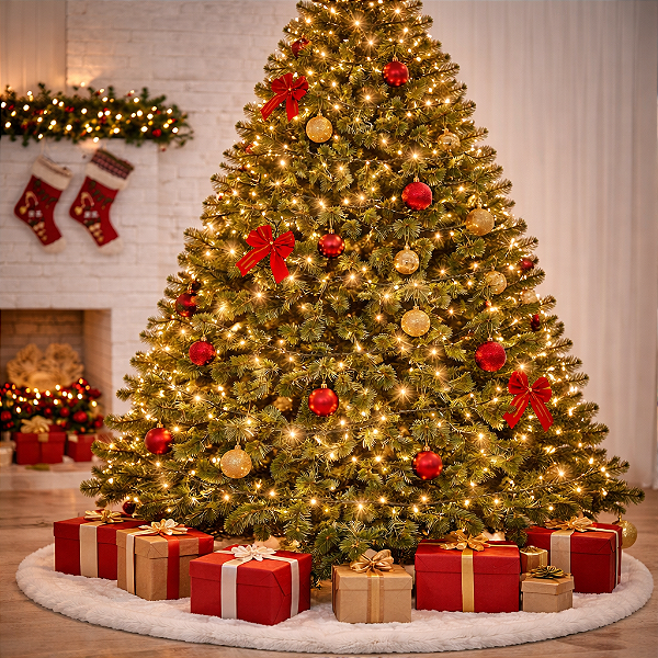 Pisca Cordão 2500 Led Fio Verde Bivolt C/Strobo (Branco Quente) 50m