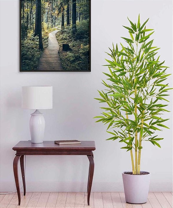 Bambu Real Toque x3 1,20m Planta Artificial