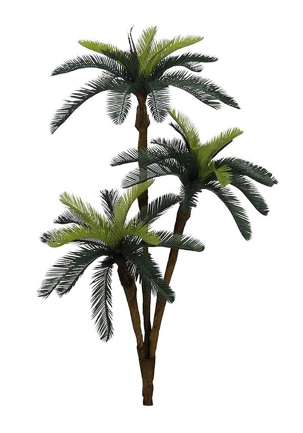 Palmeira Cycas Verde 1,77m Árvore Artificial