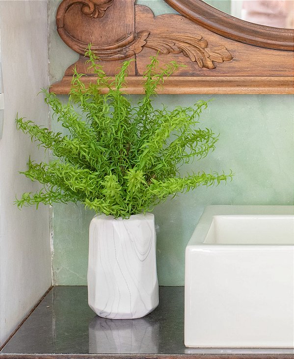 Arranjo com Folha de Alecrim Permanentes de 42cm