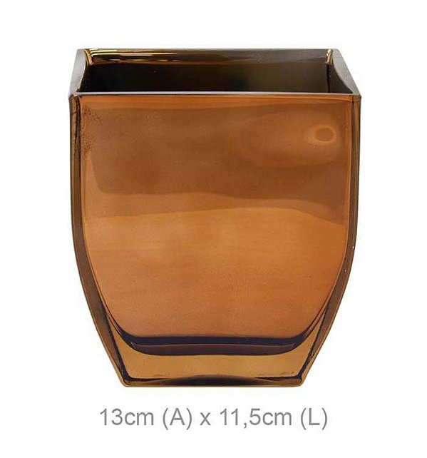 Vaso de Vidro Decorativo para Arranjos 13 x 11,5cm