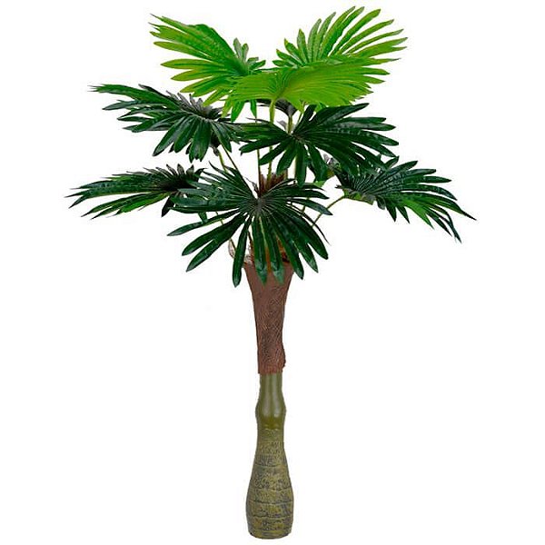 Árvore Permanente Palmeira Leque Real Toque Verde 1,2m