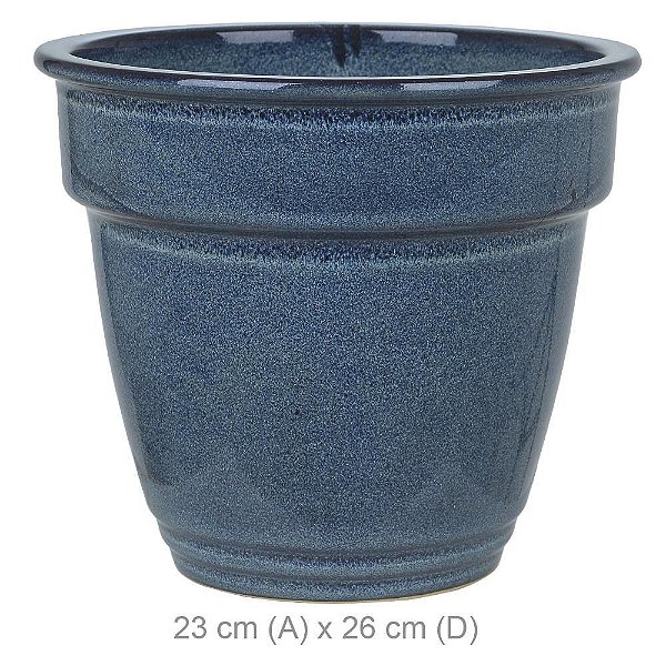 Vaso Cerâmica 23cm A x 26cm D