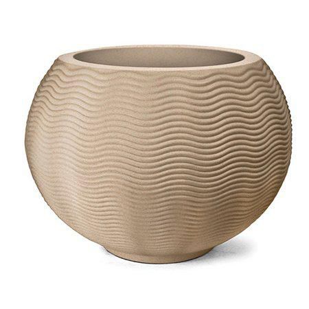 Vaso Ondulado Redondo 40x40 Polietileno AREIA